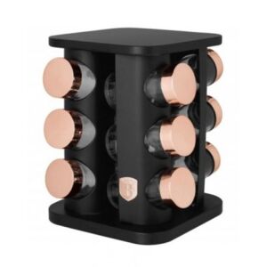 Berlinger Haus Black Rose 13-Piece Revolving Spice Rack - Spice Rack