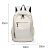 Rucsac laptop alb Dollcini cu dimensiuni, rucsac de lucru ușor