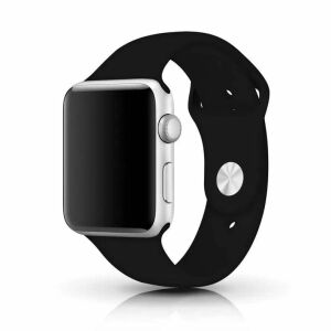 Crni silikonski remen za Apple Watch 42mm/41mm S/M - Pametni uređaj