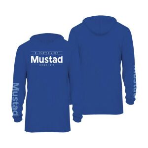 Blue brand longsleeve uv with hood - repreve+spandex l 121240420 - Póló