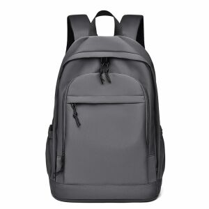 Dollcini grauer Laptop-Rucksack Vorderansicht - Laptop-Rucksäcke
