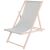 Dechland wooden deckchair #light grey 121242064