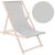 Dechland wooden deckchair #light grey 121242064