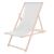 Dechland white wooden sun lounger.