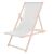 Dechland white wooden sun lounger.
