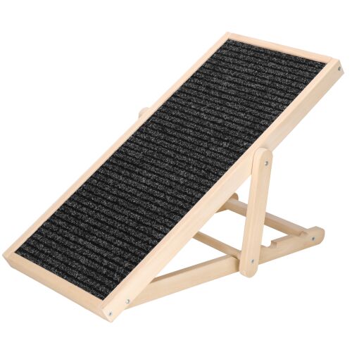Dechland height adjustable dog ramp S/M #beige-black