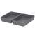 2 large grey drawer organizers, 23.5 x 16 x 4.5 cm
