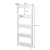 Springos 5-tier rolling storage shelf dimensions, white