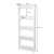 Springos 5-tier rolling storage shelf dimensions, white