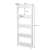 Springos 5-tier rolling storage shelf dimensions, white