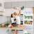Springos 5-tier rolling storage shelf in a kitchen, white
