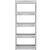Bathroom mobile rack, 5 shelf bathroom rack, grey 40939776