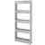 Bathroom mobile rack, 5 shelf bathroom rack, grey 40939776