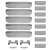 Springos 5-tier grey rolling storage shelf disassembled parts