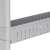 Close-up of a shelf from the Springos 5-tier grey rolling storage shelf
