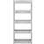Springos 5-tier grey rolling storage shelf