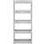 Springos 5-tier grey rolling storage shelf