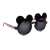 Fekete Mickey Mouse napszemüveg gyerekeknek, piros Mickey Mouse mintával a száraknál