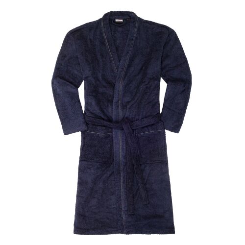 ADAMO férfi fürdőköpeny 149011 frottír kétoldalas oversized, Sötétkék 10XL 121414112