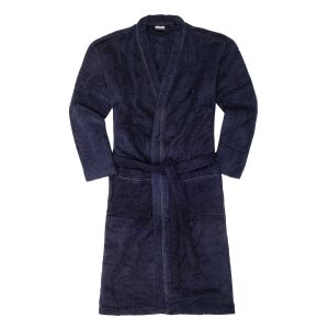 ADAMO férfi fürdőköpeny 149011 frottír kétoldalas oversized, Sötétkék 12 XL 121414116 - Férfi köntös