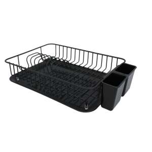 Modern Fém Edénycsepegtető - Fekete - 42x27.5x9.5 cm