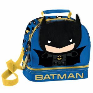 Batman Chibby termikus uzsonnás táska, kék szigetelt ételtartó rajzfilmfigurával - Uzsonnás táska