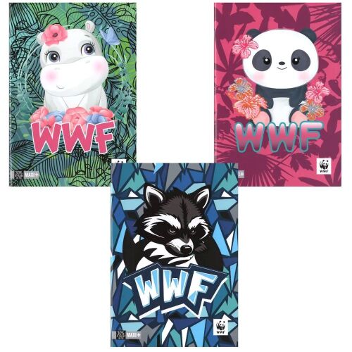 Zošit WWF Illustrato A4, 40 listov, sortiment, 2 druhy 121444169