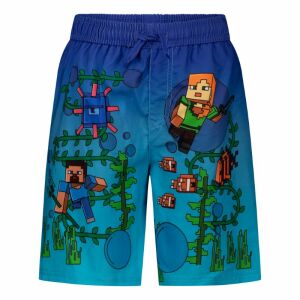 Detské plavky Minecraft Steve Blue, veľkosť 128, 8 rokov, modrá 121444281 - Minecraft