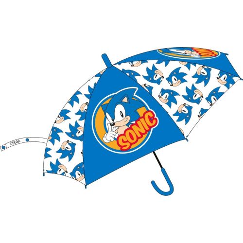 Sonic the Hedgehog Kinder Regenschirm, blau mit Charakterdruck