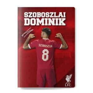 Szoboszlai Liverpool A4 Vonalas Füzet, Liverpool FC irodaszer, Szoboszlai ajándék - Iskolakezdés, iskolaszer