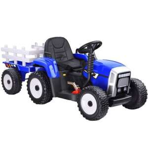 Kék gyermektraktor pótkocsival és távirányítóval 40950933 Elektromos járművek - Kék