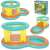 Bestway Jumptopia inflatable bouncer with pool, 239 x 142 x 102 cm, collage