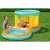 Kids playing in the Bestway Jumptopia inflatable bounce house with pool