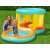Kids playing in the Bestway Jumptopia inflatable bounce house with pool