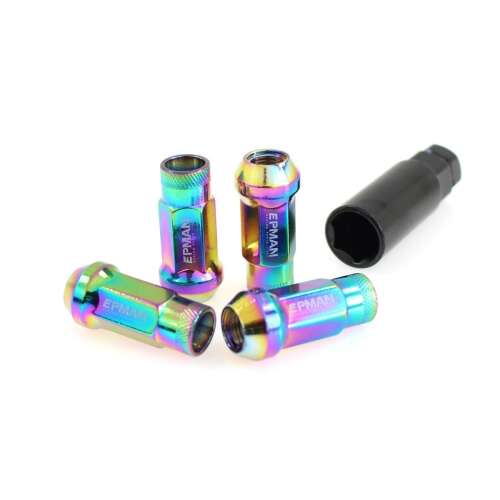 EPMAN JDM Kerékanya Szett - 20 db, M12x1.5, Szivárványos