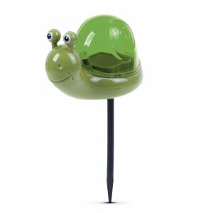 Bewello Garden of Eden zöld szolár csiga lámpa fehér háttérrel - Bewello