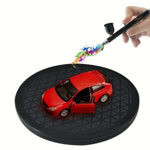 Șevalet rotativ 360° pentru suport pistol vopsea cu 22 cleme - Suport rotativ robust pentru modelism 121502744 - Instrument