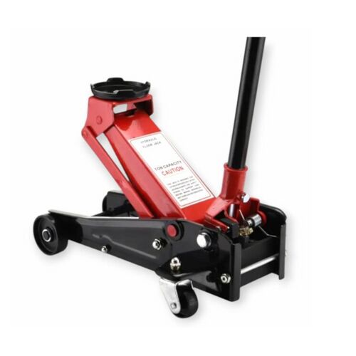 Kraftech Hydraulický zdvihák 3,5 tony, červený a čierny, šikmý pohľad