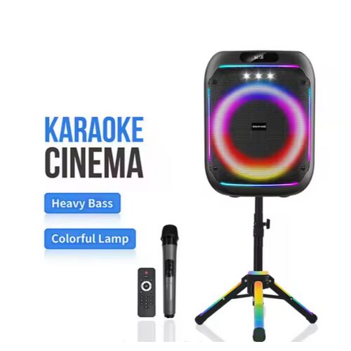 WGY-868 Karaoke Cinema Bluetooth високоговорител с микрофон, стойка и дистанционно управление