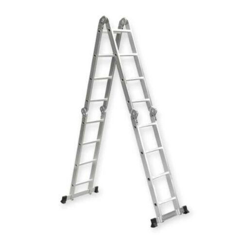 Scară telescopică Hitman cu 4 secțiuni, aluminiu, 4,8m, HT-NIL-6480, extinsă