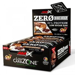 AMIX Nutrition - Low-Carb ZeroHero Protein Bar / 15x65g - Choco-Coconut - fehérjeszelet, csoki-kókusz