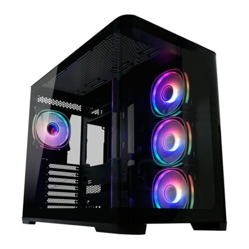 LC Power LC-8001B-ON ATX кутия с RGB вентилатори