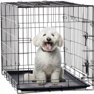 Przenośna buda dla psa 107x69x75,5cm - L #czarny