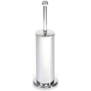 AWD WC kefe és tartó, króm, rozsdamentes acél, 9x9x42cm - WC kefe & tartó