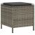 vidaXL 6 részes szürke polyrattan kerti ülőgarnitúra párnákkal, lábtartó párnával, kültéri ülőgarnitúra teraszra, kertbe, udvarba, erkélyre, teraszra, kényelmes, stílusos, modern, tartós, időjárásálló