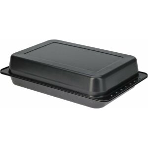 Ofenblech mit Deckel Koopman International, Kohlenstoffstahl, 52x26 cm, schwarz 121531544 - Koch- & Backgeschirr