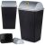 Excellent Houseware Abfalleimer, Kunststoff, 38x30x64 cm, 38 l, schwarz/grau 121531587