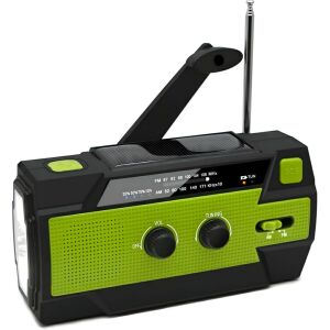 Többfunkciós napelemes rádió, 4000mAh, LED zseblámpa 121532192 - Rádió