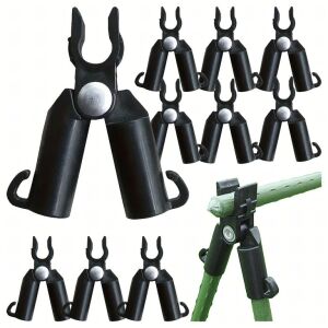 10-dielna sada nastaviteľných plastových spojovacích prvkov Real Garden 11 mm pre rastlinné opory - Záhradné náradie