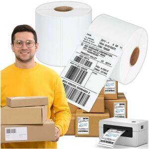 Perforált fehér színű öntapadós címke 100x150 mm 500 db 121532449 - Malatec